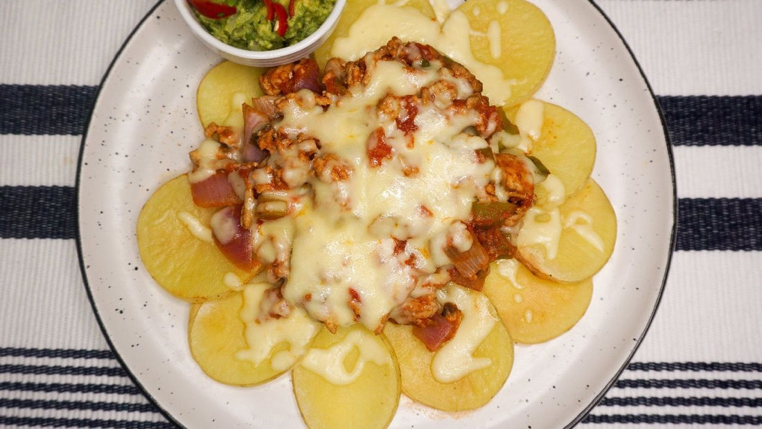 Low-Carb Potato Nachos