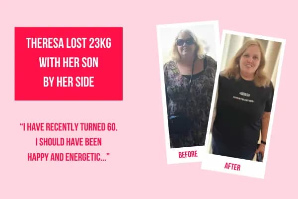 Theresa Lost 23kg With Her Son By Her Side