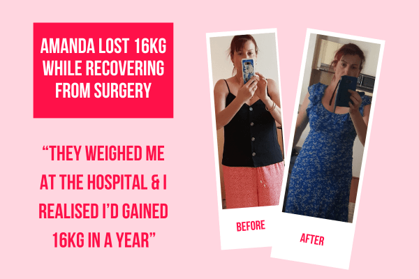 Amanda lost 16kg on The Lady Shake!