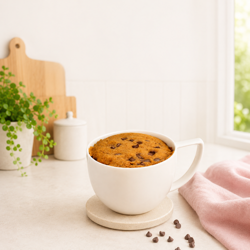 One Minute Lady Shake Mug Cake