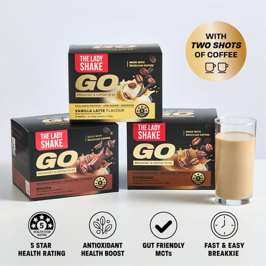 The Lady Shake GO!  Coffee Meal Replacement Shakes for Women